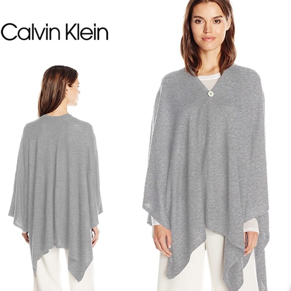 Calvin Klein Sweaters - CK lightweight Pashmina wrap with button closure
